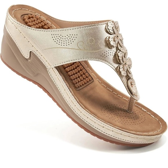 Acupressure Sandals W/ Arch Support & Massage Orthopedic Slip on Shoes Sz 41… - Picture 3 of 6